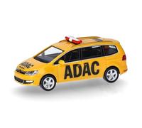 herpa Modelo de Coche VW Sharan ADAC, Miniatura a Escala 1:87, Pieza de colección, Fabricado en Alemania, Modelo de plástico