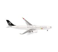 Herpa Modelo reducido avión Tap Air Portugal Airbus A330-900neo Star Alliance - CS-TUK D. Francisco de Almeida, Miniatura a Escala 1:500, Pieza de colección, Modelo de avión sin Base, Metal