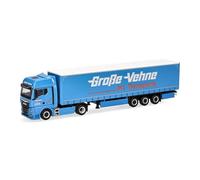 Herpa Modelo reducido camión Man TGX GX tráiler lonado Große-Vehne, Miniatura a Escala 1:87, Pieza de colección, Made in Germany, plástico