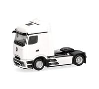 Herpa Modelo reducido camión Mercedes-Benz Actros Procabin StreamSpace tractora 2 Ejes, Blanco, Miniatura a Escala 1:87, Pieza de colección, Made in Germany, plástico
