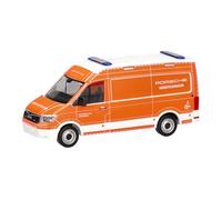 Herpa Modelo reducido Coche Man TGE furgón Techo Alto Servicio de Bomberos Porsche Stuttgart, Miniatura a Escala 1:87, Pieza de colección, Made in Germany, plástico