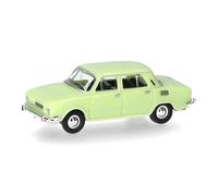 Herpa Modelo reducido Coche Skoda 110L, Verde Tilo (Escala TT), Miniatura a Escala 1:120, Pieza de colección, Made in Germany, Modelo de plástico
