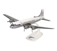 herpa Other License Snap-Fit Pan American World Airways Douglas DC-4 Clipper Munich N90906-Miniatura a Escala Coleccionable, Soporte, plástico Modelo Miniatura, Multicolor, 1:125 (612784)