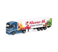 Herpa Renault semirremolque frigorífico, Modelo de camión a Escala 1:87 | Modelo miniatura de camión fiel al original, de plástico, para coleccionistas a partir de 14 años, fabricado en Alemania