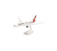 herpa Miniatura del avión Qantas Boeing 787-9 Dreamliner - Snap-Fit, Escala 1/200, Modelo prefabricado, maqueta de colleción, modelismo, Avion con Soporte, Figura plástico