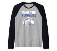 Herpetología de Reptiles Amante del Lagarto de la Lengua Azul Skink Camiseta Manga Raglan