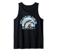 Herpetología de Reptiles Amante del Lagarto de la Lengua Azul Skink Camiseta sin Mangas