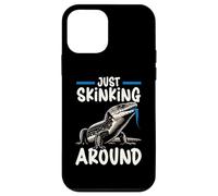 Herpetología de Reptiles Amante del Lagarto de la Lengua Azul Skink Carcasa para iPhone 12 Mini