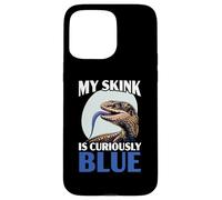 Herpetología de Reptiles Amante del Lagarto de la Lengua Azul Skink Carcasa para iPhone 15 Pro MAX