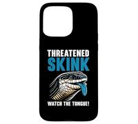 Herpetología de Reptiles Amante del Lagarto de la Lengua Azul Skink Carcasa para iPhone 15 Pro MAX