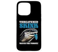 Herpetología de Reptiles Amante del Lagarto de la Lengua Azul Skink Carcasa para iPhone 15 Pro MAX