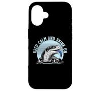Herpetología de Reptiles Amante del Lagarto de la Lengua Azul Skink Carcasa para iPhone 16