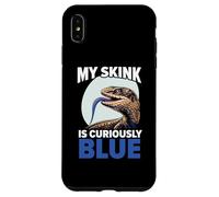 Herpetología de Reptiles Amante del Lagarto de la Lengua Azul Skink Carcasa para iPhone XS MAX