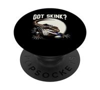 Herpetología de Reptiles Amante del Lagarto de la Lengua Azul Skink PopSockets PopGrip Adhesivo