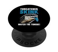 Herpetología de Reptiles Amante del Lagarto de la Lengua Azul Skink PopSockets PopGrip Adhesivo