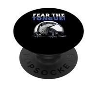Herpetología de Reptiles Amante del Lagarto de la Lengua Azul Skink PopSockets PopGrip Adhesivo