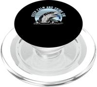 Herpetología de Reptiles Amante del Lagarto de la Lengua Azul Skink PopSockets PopGrip para MagSafe