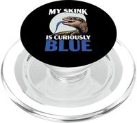 Herpetología de Reptiles Amante del Lagarto de la Lengua Azul Skink PopSockets PopGrip para MagSafe