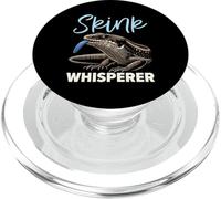 Herpetología de Reptiles Amante del Lagarto de la Lengua Azul Skink PopSockets PopGrip para MagSafe