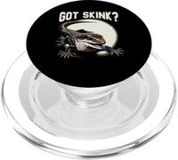 Herpetología de Reptiles Amante del Lagarto de la Lengua Azul Skink PopSockets PopGrip para MagSafe