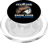 Herpetología de Reptiles Amante del Lagarto de la Lengua Azul Skink PopSockets PopGrip para MagSafe