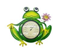 Herpeton - Pantalla de temperatura al aire libre, función mecánica, potencia de negación, excelente regalo para entusiastas de la naturaleza, termógrafo de doble escala Fahrenheits