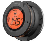 HerQs Dome - Termómetro para barbacoa con Bluetooth, incluye 2 sondas, termómetro digital, con aplicación y alarma de temperatura, hasta 4 sondas, para horno, parrilla, sartén, freidora de aire