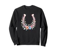 Herradura con Flores, niña de Caballo Sudadera