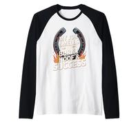 Herradura Herradura especialista en Cuidado de pezuñas Herradura equino Camiseta Manga Raglan