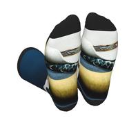 Herradura, Látigo, Espuelas Y Sombrero En Madera Unisex Calcetines Deportivos Duraderos Work Socks Transpirables Calcetines De Ciclismo Para Senderismo Entrenamiento Fútbol