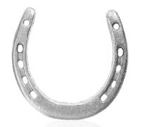 Herradura plateada de hierro fundido para decoración de pared, zapato de caballo de metal, regalo de boda, adornos colgantes de arte occidental, rústico, Feng Shui, dije de buena suerte, para