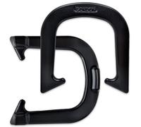 Herraduras profesionales Gordon - Aprobadas por la NHPA para torneos - Construcci?n forjada - Un par (2 herraduras) - Acabado negro - Mediano