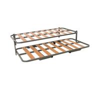 Miroytengo Herraje Completo Cama Nido Canguro 90x190 cm + 2 SOMIERES Tubo 30x30 mm, Balda Ancha, Patas Incluidas