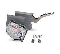 Herraje de trampilla AVENTOS HK-S para Tip-On 20K2E01T (LF 960-2215) para trampillas elevables con Ángulo de apertura de 107°, incl. tapas grises y juego de fijación frontal