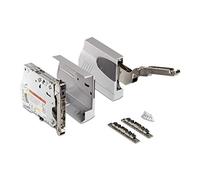 Herraje de trampilla Blum® AVENTOS HK 20K2500 (LF 750-2500) con Blumotion para ángulo de apertura de trampilla elevable 107° incl. tapas de cierre gris claro