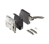 Herraje de trampilla Blum® AVENTOS HK 20K2500 (LF 750-2500) con Blumotion para trampillas colgantes Ángulo de apertura 107° incl. tapas antracita y juego de fijación frontal