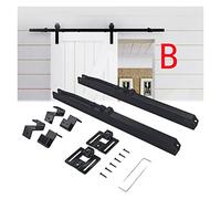 Herraje para Puerta Corredera, 1 Establecer gabinete Barn Barn Dood Kit de hardware Super Mini Puerta corredera Fardware Kit de hardware Top Mount Hager Track Closet(B)
