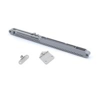 HERRAJES ALK - SET FRENO AMORTIGUADOR PLASTICO GRIS PARA GUIA INCLUYE ENGANCHE PARA CAJÓN MADERA Y METALICO