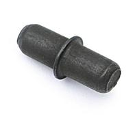 HERRAJES ALK - SOPORTE ESTANTE ZINCADO CON ARANDELA MODELO POBRE TALADRO ø5mm ACABADO NEGRO