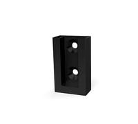 HERRAJES ALK - SOPORTE TUBO LATERAL ECO 30-12 DISPONIBLE EN ACABADOS PLATA MATE, MOCCA, BLANCO, NEGRO Y GRAFITO ACABADO NEGRO. 2 unidades