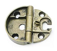 HERRAJES FAB.NACIONAL - BISAGRA CANTO 32 SIN REMATE MODELO OCEAN ACABADOS CROMO RAL Y ORO VIEJO ACABADO ORO VIEJO