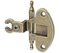 HERRAJES FAB.NACIONAL - BISAGRA ESTILO EMMA CON REMATE 35 ORO VIEJO NO NECESITA BASE. SE ATORNILLA DIRECTAMENTE.