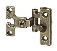 HERRAJES FAB.NACIONAL - BISAGRA ESTILO SIN REMATE ø26. ACABADO ORO VIEJO
