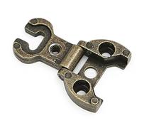 HERRAJES FAB.NACIONAL - BISAGRA MUEBLE LOGO REG ACABADO ORO VIEJO