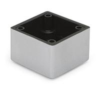 HERRAJES FAB.NACIONAL - PATA PLÁSTICO URIA 45x45 H30 RAL9006