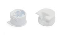 HERRAJES FAB.NACIONAL - SOPORTE CAZOLETA LUNA BLANCO (50U)