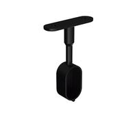 HERRAJES FAB.NACIONAL - SOPORTE LATERAL TAPADO 30x15mm ACABADO NEGRO