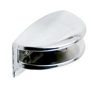 HERRAJES FAB.NACIONAL - SOPORTE MEDIA LUNA PARA CRISTAL 6mm CROMO. 2 unidades