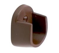 HERRAJES FAB.NACIONAL - SOPORTE TUBO STOR OVALADO PLÁSTICO MARRON