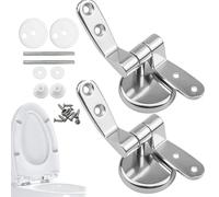 Herrajes para asiento de inodoro, repuesto de asiento de inodoro para carburador | Asiento de inodoro a prueba de óxido con bisagras de metal pernos de bisagra - Bisagra de repuesto de asiento de